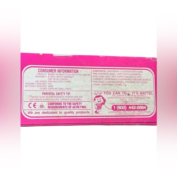 Vintage 1995 Barbie So Much To Do Pretty Pet Parlor Cat Dog Accessories Play Set - Picture 13 of 13